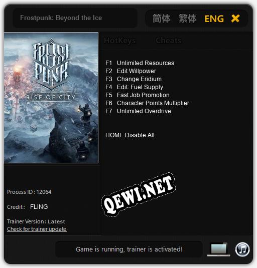 Frostpunk: Beyond the Ice: Читы, Трейнер +7 [FLiNG]
