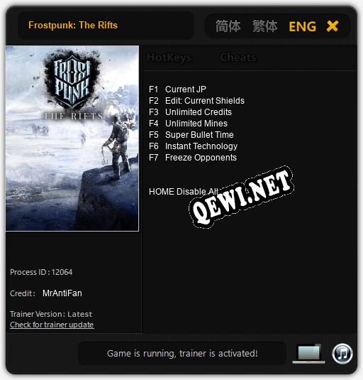 Frostpunk: The Rifts: ТРЕЙНЕР И ЧИТЫ (V1.0.54)
