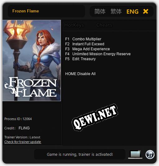 Трейнер для Frozen Flame [v1.0.3]