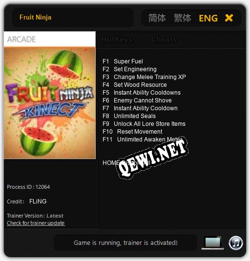 Fruit Ninja: ТРЕЙНЕР И ЧИТЫ (V1.0.99)