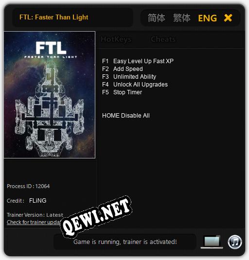 FTL: Faster Than Light: Трейнер +5 [v1.4]