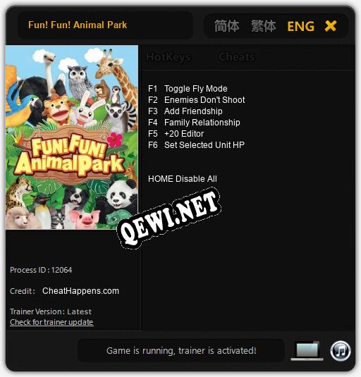 Трейнер для Fun! Fun! Animal Park [v1.0.1]