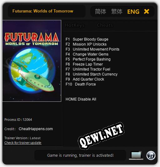 Futurama: Worlds of Tomorrow: ТРЕЙНЕР И ЧИТЫ (V1.0.51)