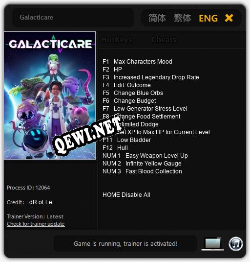 Galacticare: Читы, Трейнер +15 [dR.oLLe]