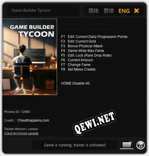 Game Builder Tycoon: Трейнер +8 [v1.7]