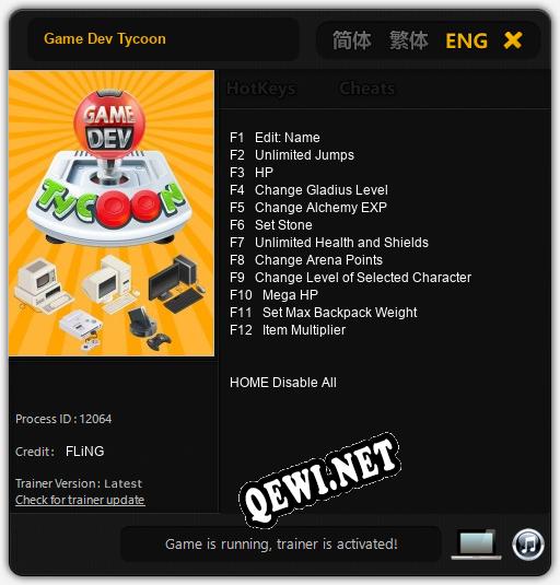 Game Dev Tycoon: ТРЕЙНЕР И ЧИТЫ (V1.0.93)