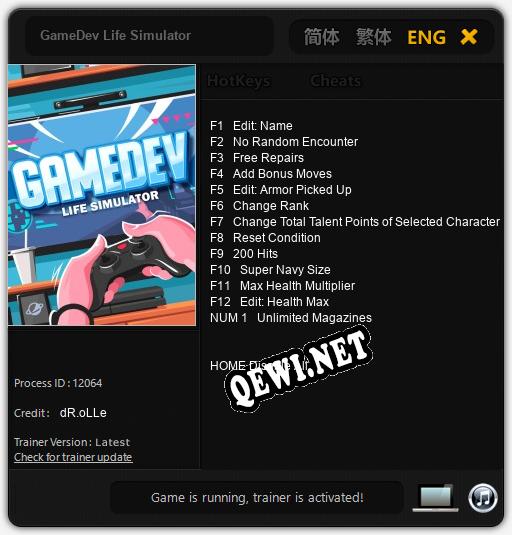 GameDev Life Simulator: Трейнер +13 [v1.8]