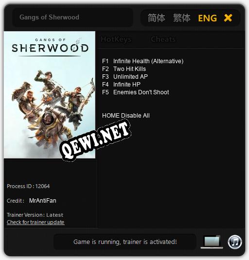 Gangs of Sherwood: ТРЕЙНЕР И ЧИТЫ (V1.0.15)