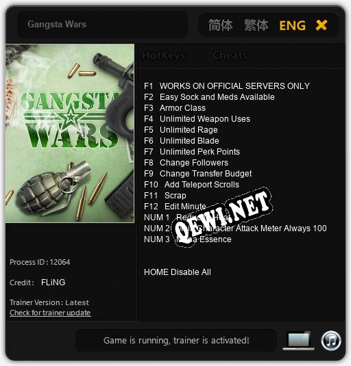 Gangsta Wars: Читы, Трейнер +15 [FLiNG]