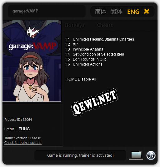 garage:VAMP: ТРЕЙНЕР И ЧИТЫ (V1.0.68)