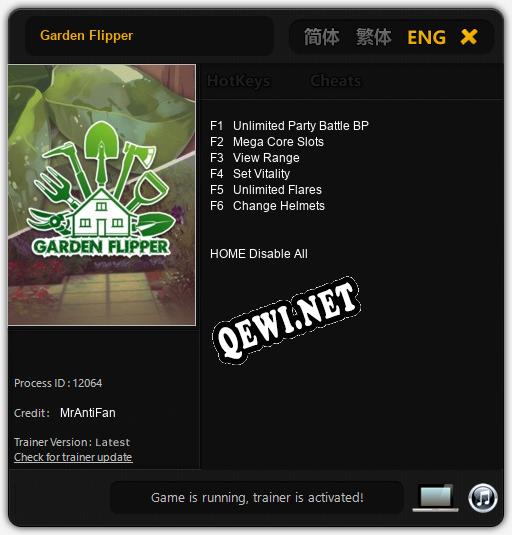 Трейнер для Garden Flipper [v1.0.1]