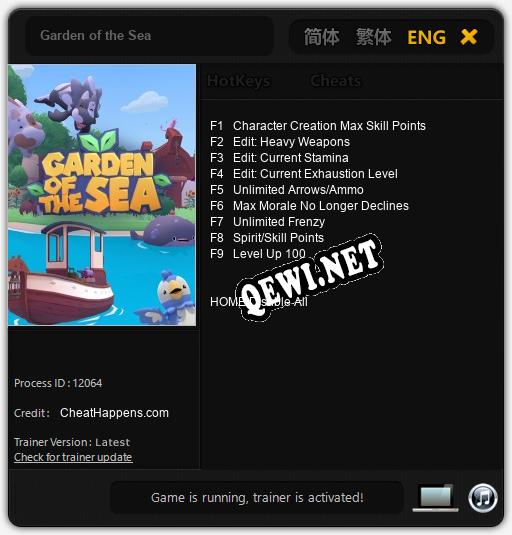 Трейнер для Garden of the Sea [v1.0.4]