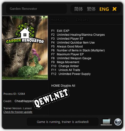 Garden Renovator: ТРЕЙНЕР И ЧИТЫ (V1.0.79)