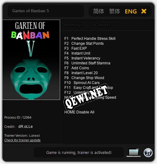 Garten of Banban 5: Трейнер +13 [v1.3]
