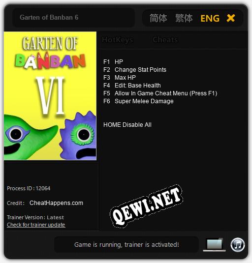 Garten of Banban 6: Читы, Трейнер +6 [CheatHappens.com]