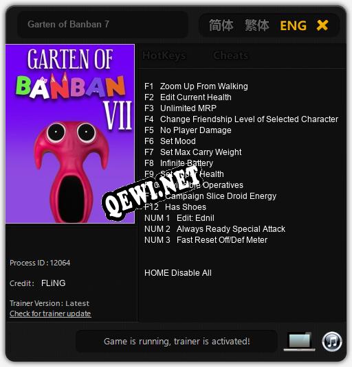 Garten of Banban 7: Трейнер +15 [v1.4]