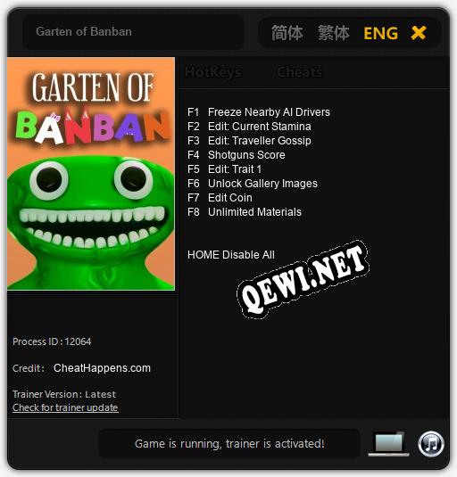 Garten of Banban: Читы, Трейнер +8 [CheatHappens.com]