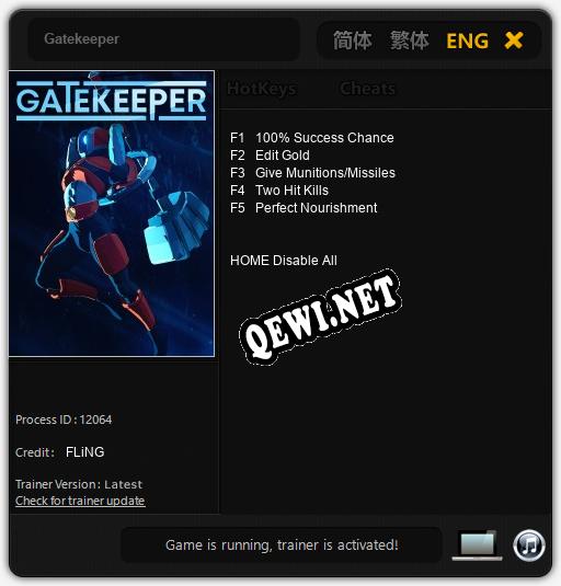 Gatekeeper: Читы, Трейнер +5 [FLiNG]