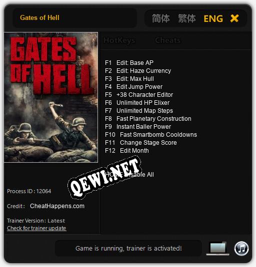 Gates of Hell: Читы, Трейнер +12 [CheatHappens.com]