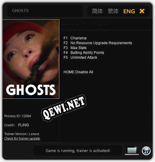 GHOSTS: Читы, Трейнер +5 [FLiNG]