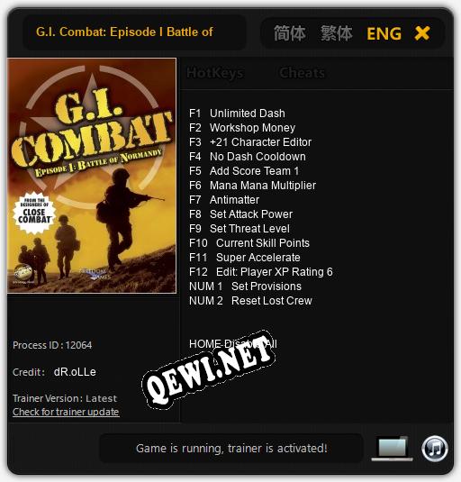 G.I. Combat: Episode I Battle of Normandy: ТРЕЙНЕР И ЧИТЫ (V1.0.13)