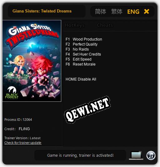 Giana Sisters: Twisted Dreams: ТРЕЙНЕР И ЧИТЫ (V1.0.16)