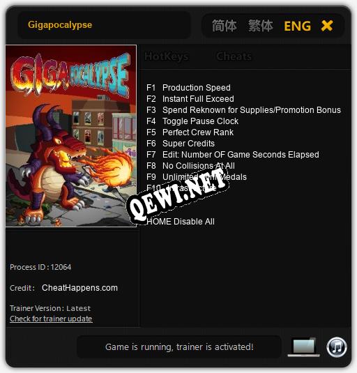 Gigapocalypse: ТРЕЙНЕР И ЧИТЫ (V1.0.34)