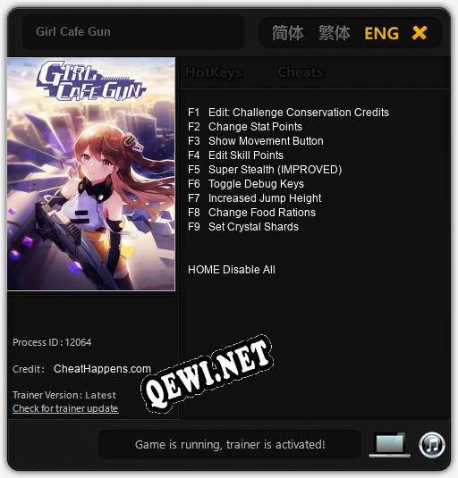 Girl Cafe Gun: ТРЕЙНЕР И ЧИТЫ (V1.0.51)