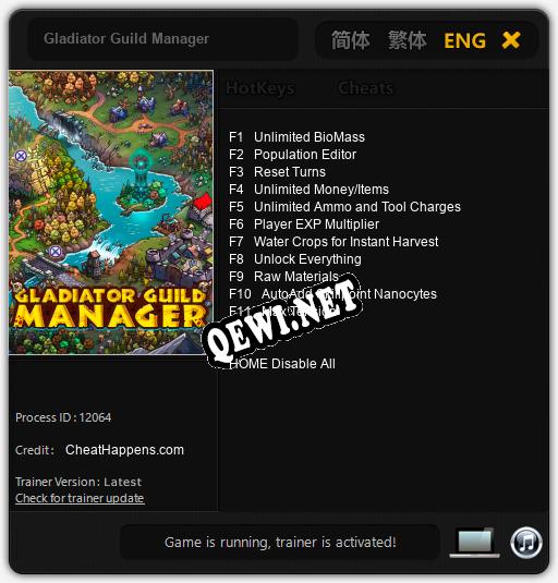Gladiator Guild Manager: ТРЕЙНЕР И ЧИТЫ (V1.0.40)