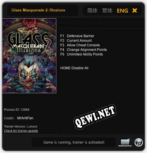 Трейнер для Glass Masquerade 2: Illusions [v1.0.7]