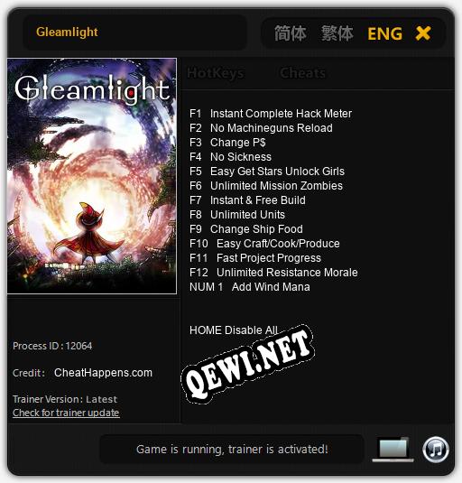 Gleamlight: ТРЕЙНЕР И ЧИТЫ (V1.0.39)