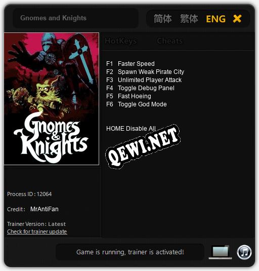 Gnomes and Knights: Трейнер +6 [v1.9]