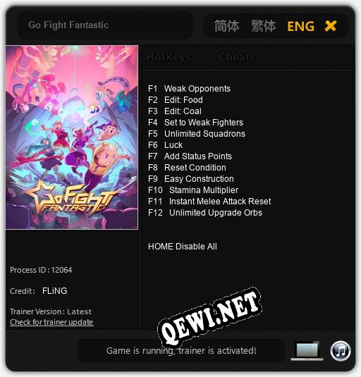 Go Fight Fantastic: Читы, Трейнер +12 [FLiNG]