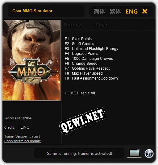 Goat MMO Simulator: Трейнер +9 [v1.5]