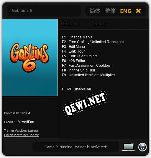 Gobliiins 6: Читы, Трейнер +9 [MrAntiFan]