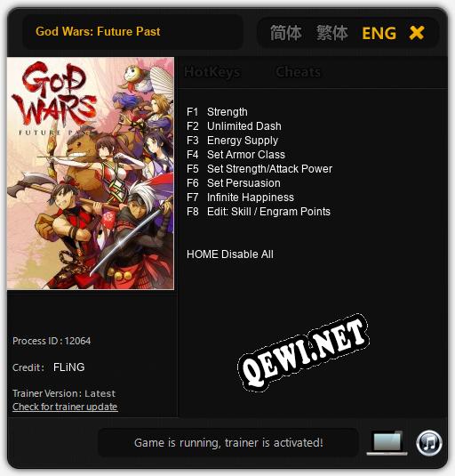 God Wars: Future Past: Читы, Трейнер +8 [FLiNG]