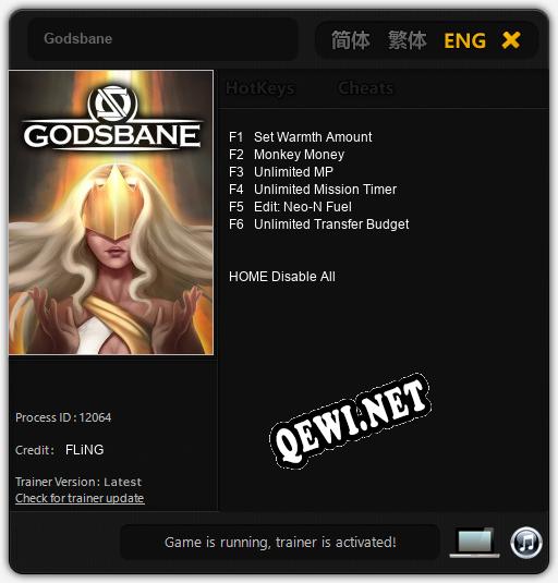 Godsbane: Читы, Трейнер +6 [FLiNG]
