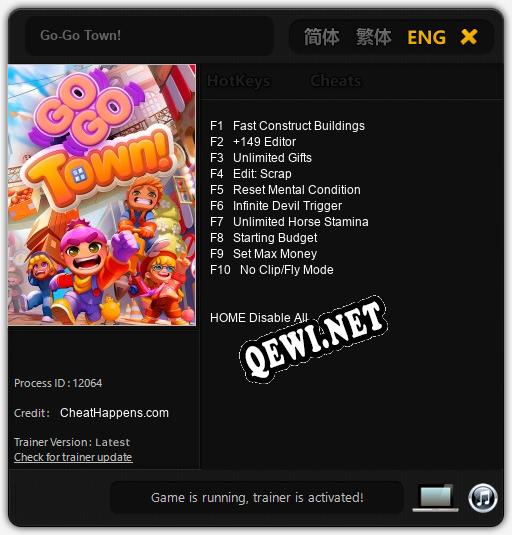 Go-Go Town!: Трейнер +10 [v1.1]