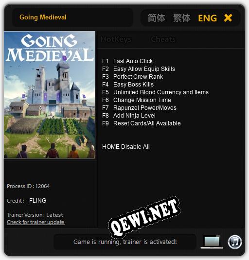 Going Medieval: Читы, Трейнер +9 [FLiNG]