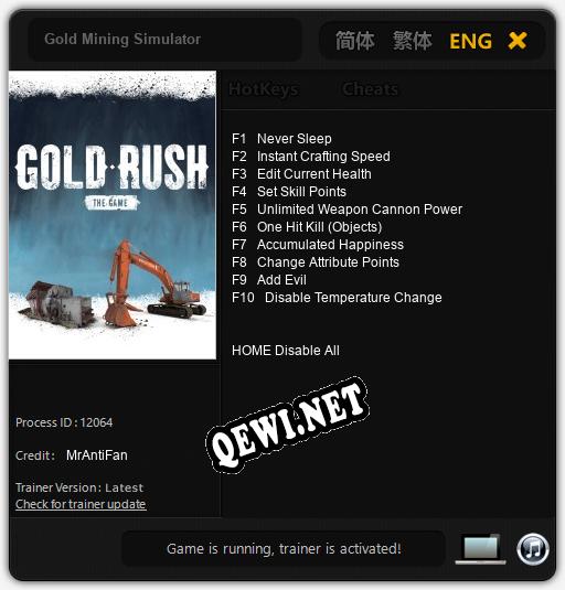 Gold Mining Simulator: ТРЕЙНЕР И ЧИТЫ (V1.0.56)