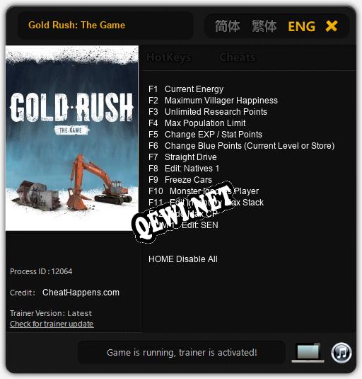 Gold Rush: The Game: Читы, Трейнер +13 [CheatHappens.com]