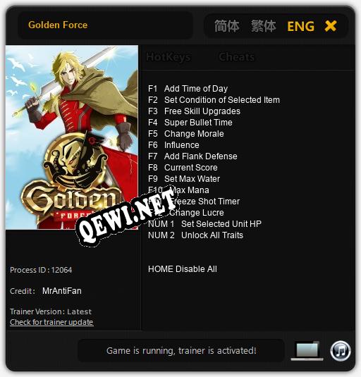 Трейнер для Golden Force [v1.0.5]