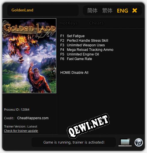 GoldenLand: Читы, Трейнер +6 [CheatHappens.com]