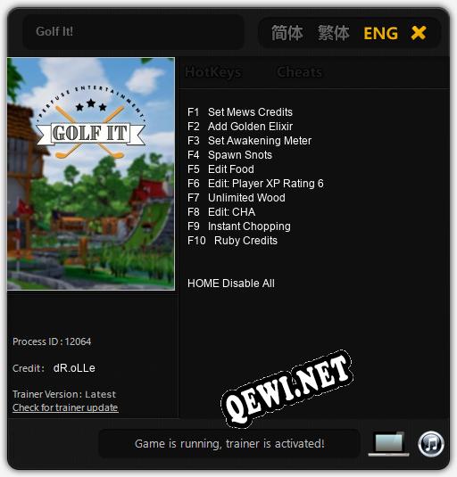Golf It!: ТРЕЙНЕР И ЧИТЫ (V1.0.54)