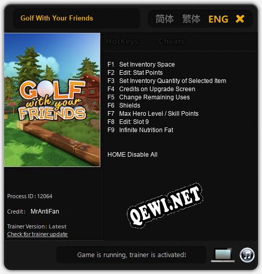 Golf With Your Friends: ТРЕЙНЕР И ЧИТЫ (V1.0.38)