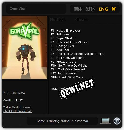 Gone Viral: Трейнер +13 [v1.6]
