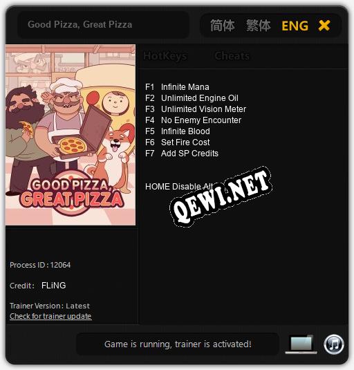 Трейнер для Good Pizza, Great Pizza [v1.0.8]