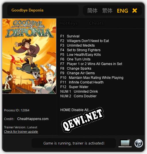 Goodbye Deponia: Трейнер +14 [v1.9]