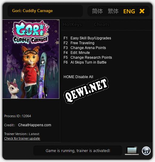 Gori: Cuddly Carnage: Трейнер +6 [v1.5]