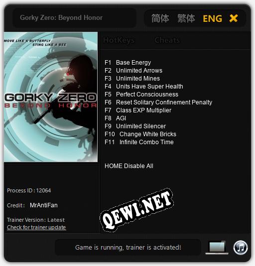 Gorky Zero: Beyond Honor: ТРЕЙНЕР И ЧИТЫ (V1.0.87)